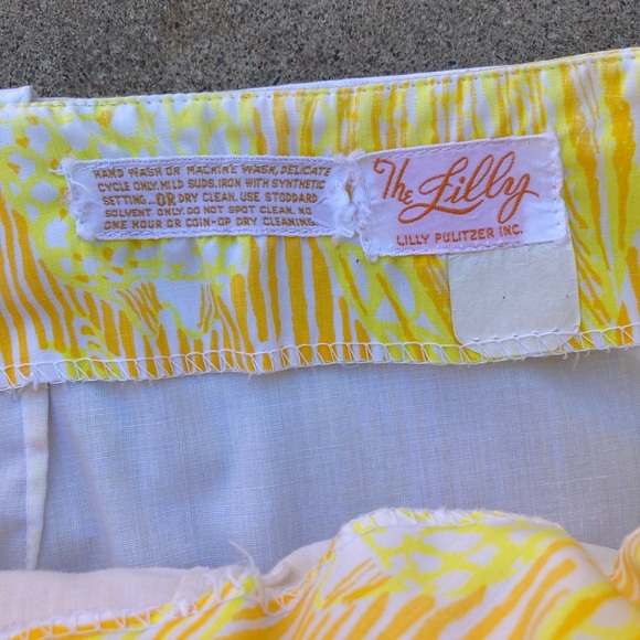 Vintage Lily Pulitzer Yellow Sea Shell Skirt Wrap - Picture 6 of 8